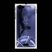 Coque Sony Xpéria J Silhouette sexy avec jante de voiture