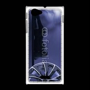 Coque Sony Xpéria J Silhouette sexy avec jante de voiture 2