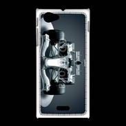 Coque Sony Xpéria J Formule 1 en noir et blanc 50