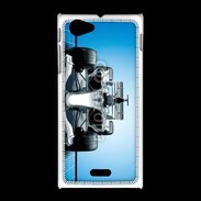 Coque Sony Xpéria J Formule 1 sur fond bleu