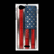 Coque Sony Xpéria J USA Grunge drapeau