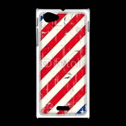Coque Sony Xpéria J USA texture vintage
