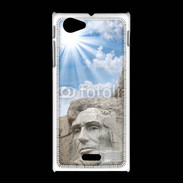 Coque Sony Xpéria J Monument USA Roosevelt et Lincoln