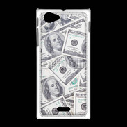 Coque Sony Xpéria J Fond dollars