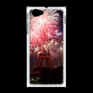 Coque Sony Xpéria J Feux d'artifice Tour Eiffel
