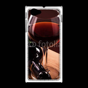 Coque Sony Xpéria J Verre de vin rouge