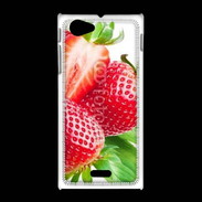 Coque Sony Xpéria J Envie de fraise