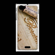 Coque Sony Xpéria J Bouchon de bouteille de vin Bordeaux