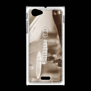 Coque Sony Xpéria J Expresso noir et blanc