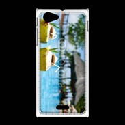 Coque Sony Xpéria J Pina colada au bord de la piscine