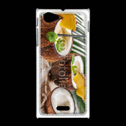 Coque Sony Xpéria J Pinacolada dans une noix de coco
