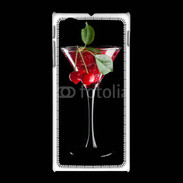 Coque Sony Xpéria J Cocktail Martini cerise