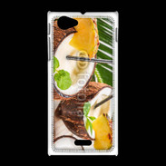 Coque Sony Xpéria J Pinacolada dans une noix de coco 2