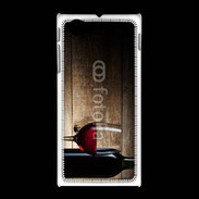 Coque Sony Xpéria J Vin rouge 1