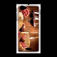 Coque Sony Xpéria J Fromage, charcuterie et vin 2