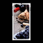 Coque Sony Xpéria J Pain et vin rouge