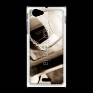 Coque Sony Xpéria J Verre de vin rouge