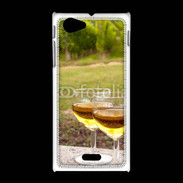 Coque Sony Xpéria J Verres de vin et vignes
