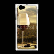 Coque Sony Xpéria J Verre de vin rouge et vignes