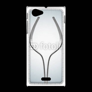 Coque Sony Xpéria J Dessin verre à vin