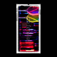 Coque Sony Xpéria J Cocktails rose et jaune