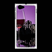 Coque Sony Xpéria J Verre de vin rouge