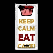 Coque Sony Xpéria J Keep calm eat cake