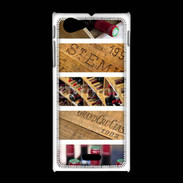 Coque Sony Xpéria J Vin, bouteille, millésime 25