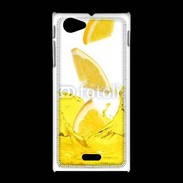 Coque Sony Xpéria J jus d'orange