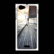 Coque Sony Xpéria J Voilier au couché du soleil