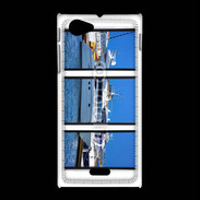 Coque Sony Xpéria J Yacht sur écran