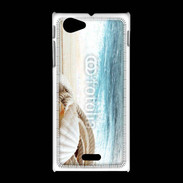 Coque Sony Xpéria J Perle et mer