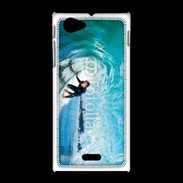 Coque Sony Xpéria J Surfeur dans un tube