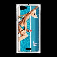 Coque Sony Xpéria J Sur la plage ensoleillée 1
