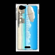 Coque Sony Xpéria J Transats vue mer