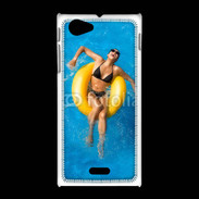 Coque Sony Xpéria J Bouée et bronzage