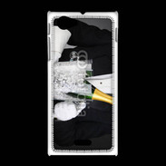 Coque Sony Xpéria J Major d'homme champagne