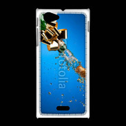 Coque Sony Xpéria J Bouteille de champagne