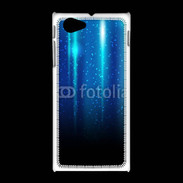 Coque Sony Xpéria J Rideau bleu à strass