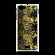 Coque Sony Xpéria J Feu d'artifice or