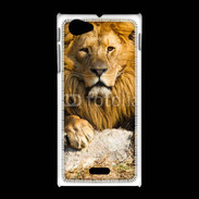 Coque Sony Xpéria J Tête de lion