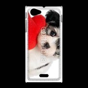 Coque Sony Xpéria J chiot calin