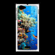 Coque Sony Xpéria J Poisson et corail