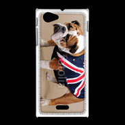 Coque Sony Xpéria J Bulldog anglais en tenue