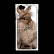 Coque Sony Xpéria J Lapin marron