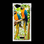 Coque Sony Xpéria J Duo de perroquets