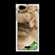 Coque Sony Xpéria J Elephant d'Afrique