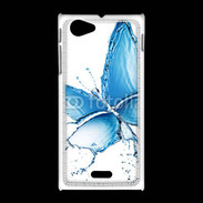 Coque Sony Xpéria J Papillon en eau