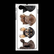 Coque Sony Xpéria J Alignement de petits chiens