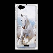 Coque Sony Xpéria J Chevaux blancs